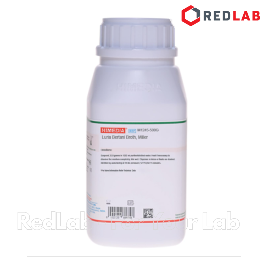Môi trường vi sinh Miller Luria Bertani Broth (LB Broth) HIMEDIA Ấn Độ M1245-500G, chai 500g, có VAT