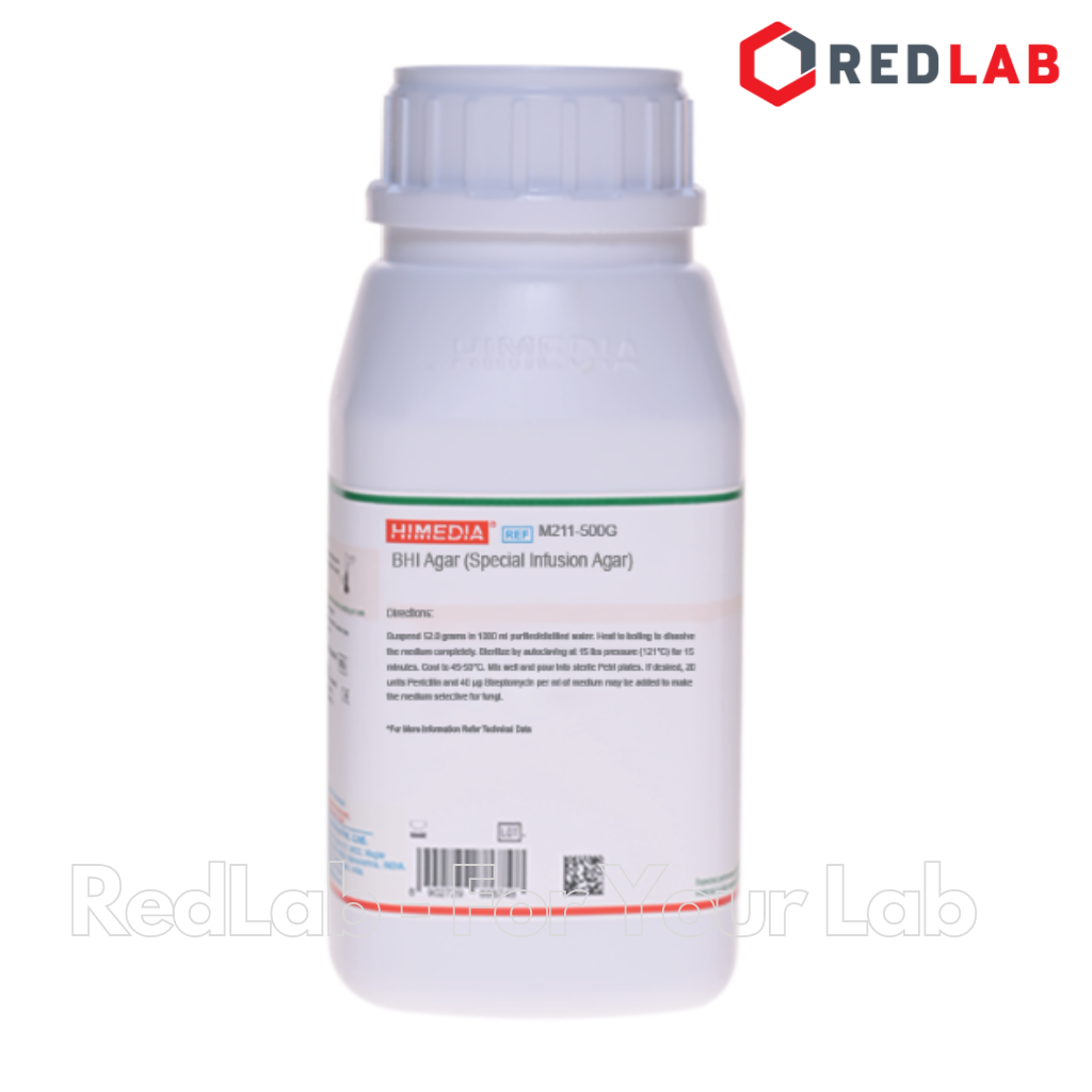 Môi trường vi sinh BHI Agar (Special Infusion Agar) HIMEDIA Ấn Độ M211-500G, chai 500g, có VAT