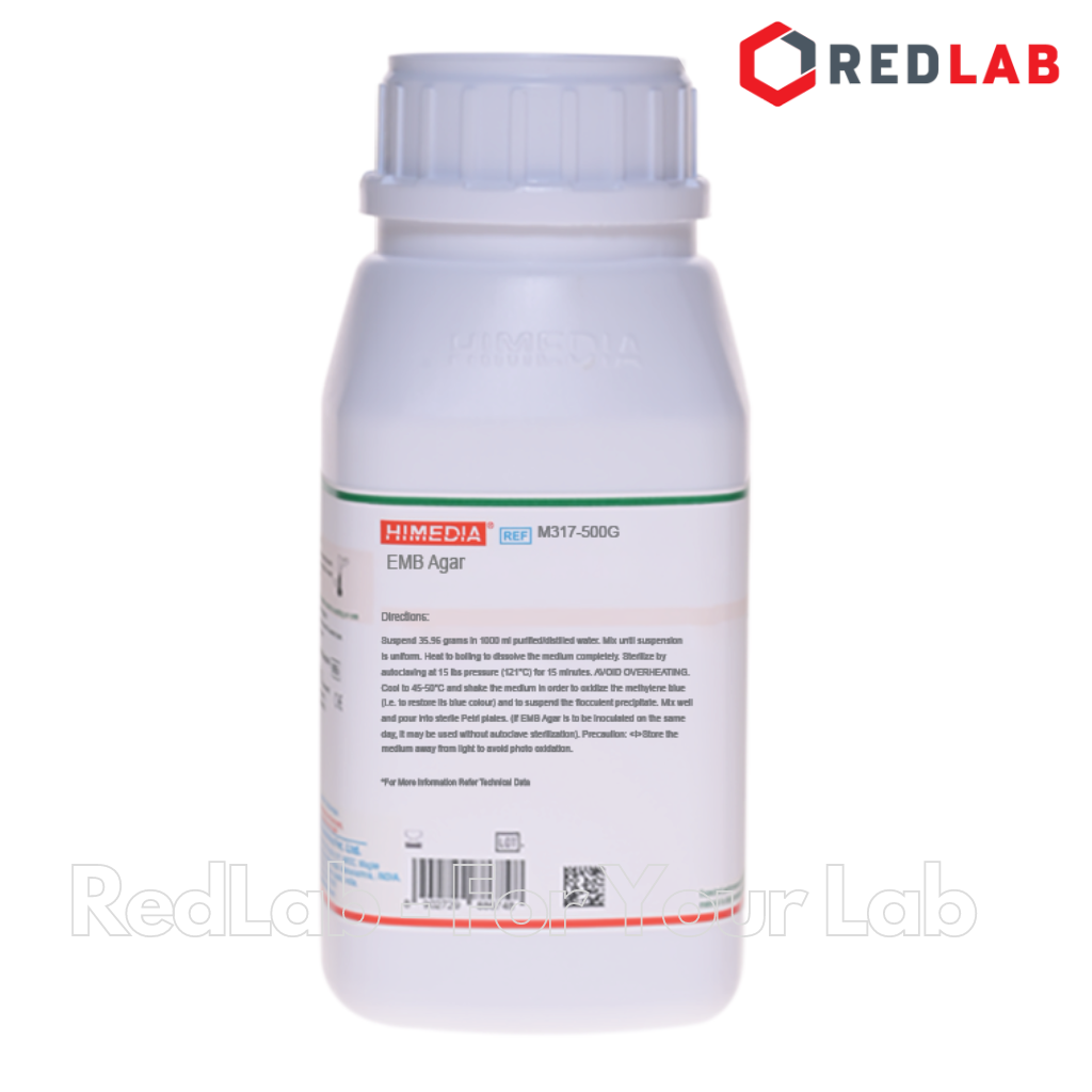 Môi trường vi sinh EMB Agar HIMEDIA Ấn Độ M317-500G, chai 500g, có VAT