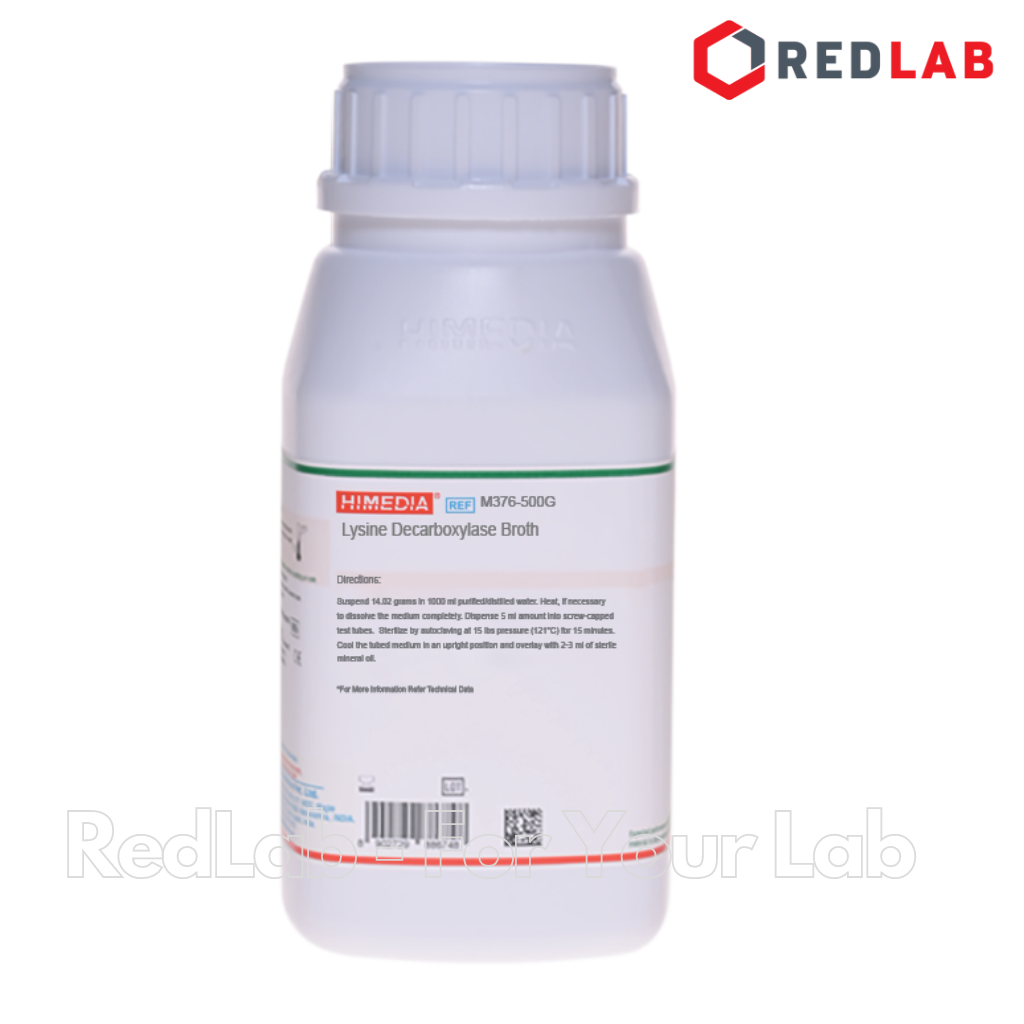 Môi trường vi sinh Lysine Decarboxylase Broth HIMEDIA Ấn Độ M376-500G, chai 500g, có VAT