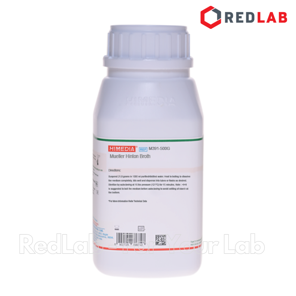 Môi trường vi sinh Mueller Hinton Broth HIMEDIA Ấn Độ M391-500G, chai 500g, có VAT