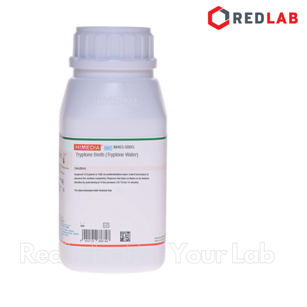 Môi trường vi sinh Tryptone Water (Tryptone Broth) HIMEDIA Ấn Độ M463-500G, chai 500g, có VAT