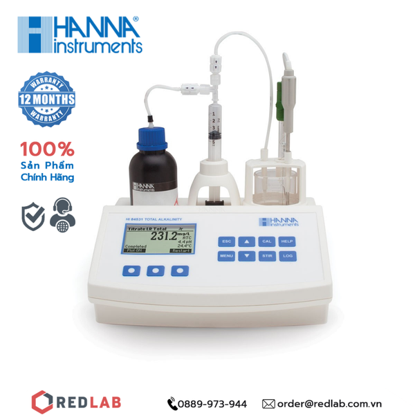 Máy đo độ Kiềm của nước Hanna HI84531-02, giá tốt, có VAT