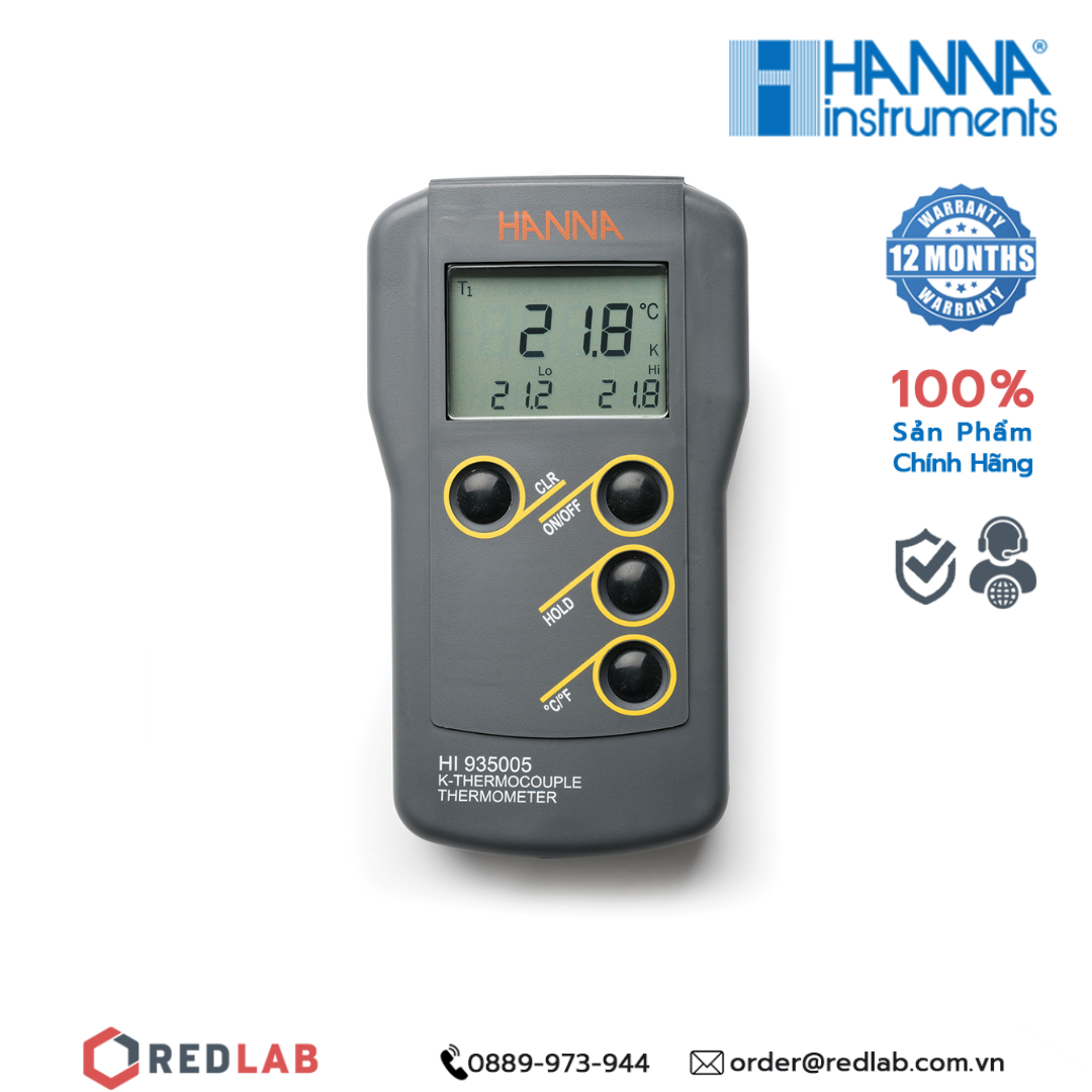 Máy đo nhiệt độ loại K Hanna HI935005, giá tốt, có VAT