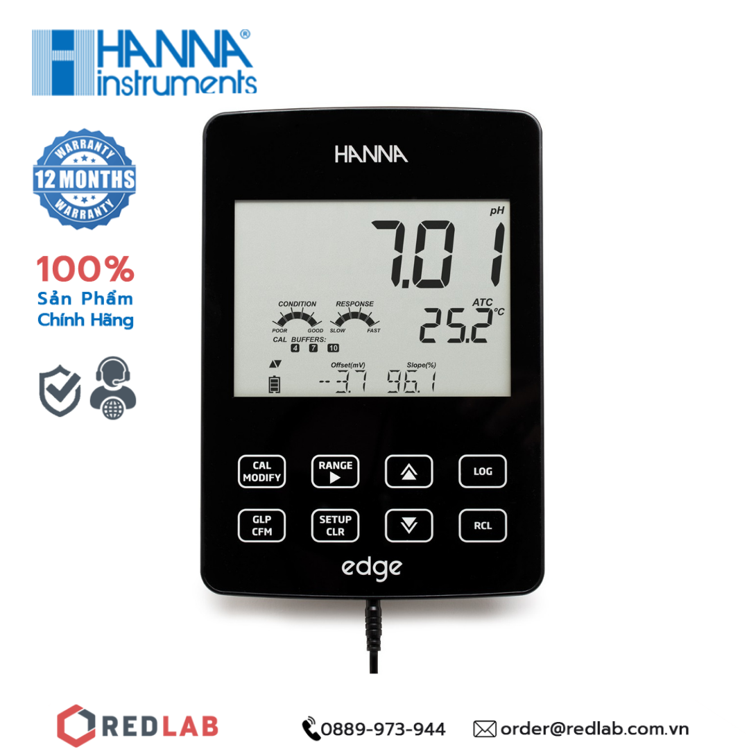  Máy đo pH/nhiệt độ Hanna HI2020-02 