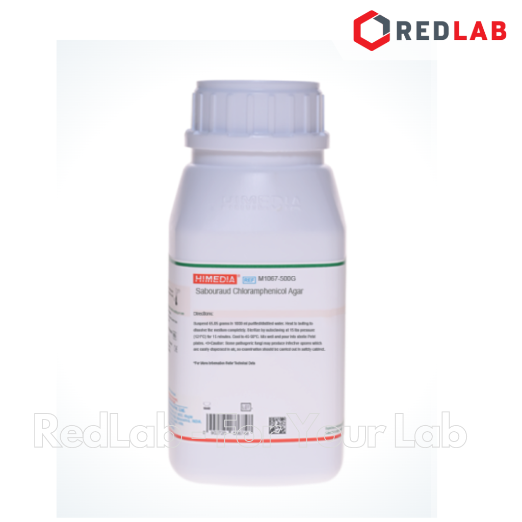 Môi trường vi sinh Sabouraud Chloramphenicol Agar HIMEDIA Ấn Độ M1067-500G, chai 500g, có VAT