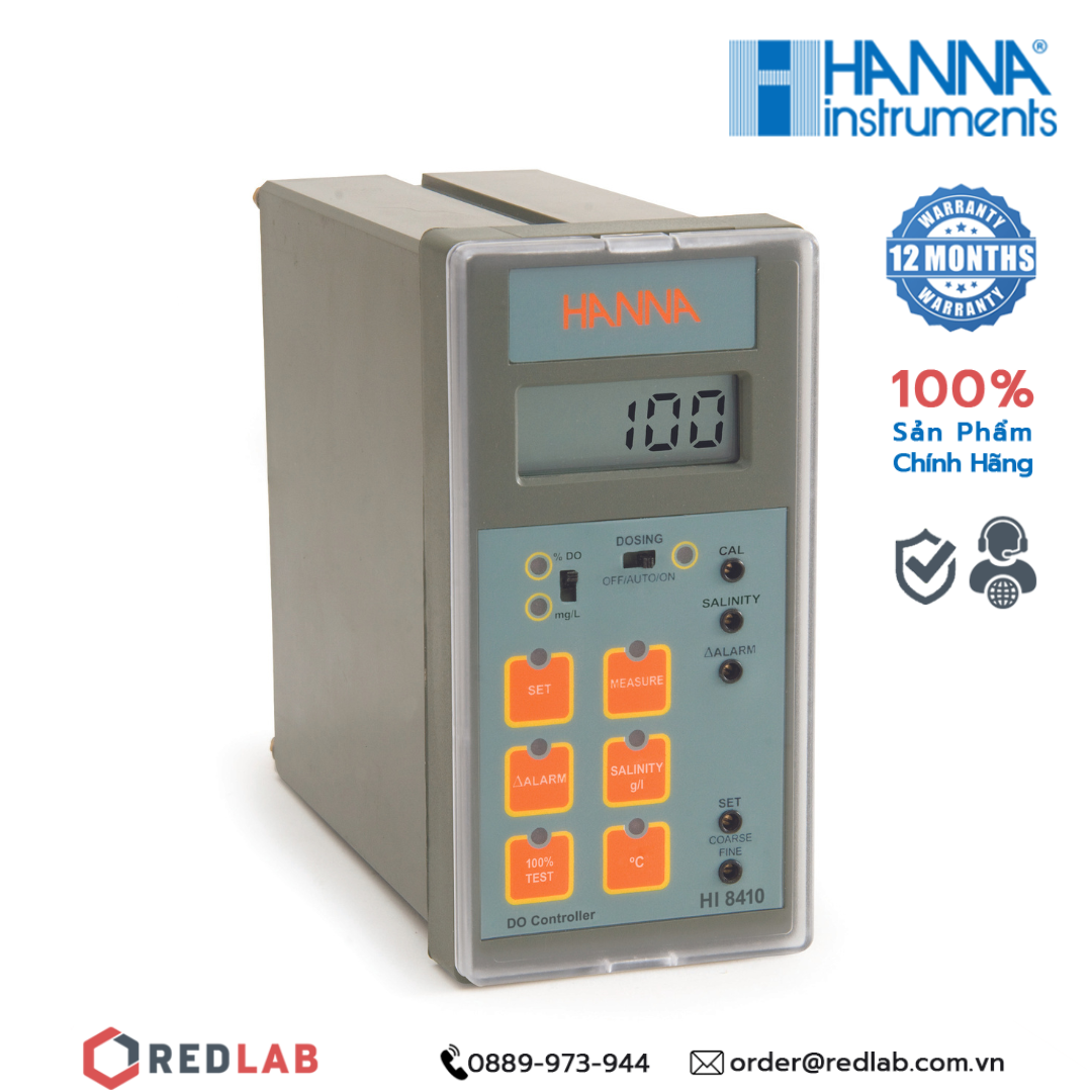 Màn hình hiển thị và kiểm soát nhiệt độ/oxy hòa tan Hanna HI8410, giá tốt, có VAT