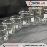 Cốc đốt thủy tinh thấp thành ONELAB 50 100 150 250 500 1000 ml 2 3 5 10 L, beaker thí nghiệm có mỏ, chịu nhiệt, có VAT