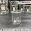 Cốc đốt thủy tinh thấp thành ONELAB 50 100 150 250 500 1000 ml 2 3 5 10 L, beaker thí nghiệm có mỏ, chịu nhiệt, có VAT