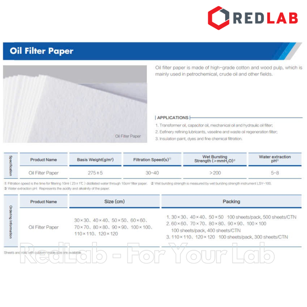 [10 tờ] Giấy lọc dầu NewStar 60 x 60cm dùng trong thí nghiệm, nghiên cứu, ngành dầu khí, có VAT