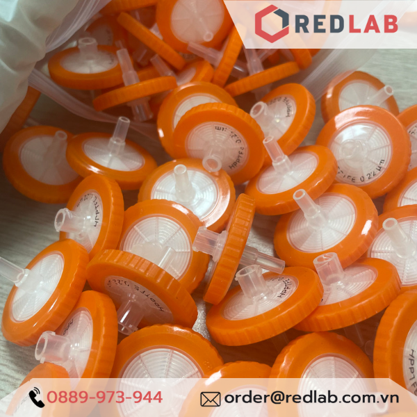 Đầu lọc Syringe PTFE đường kính 33mm, lỗ lọc 0.22µm và 0.45µm không tiệt trùng Finetech PTFE033N022I và PTFE033N045I, giá tốt, có VAT