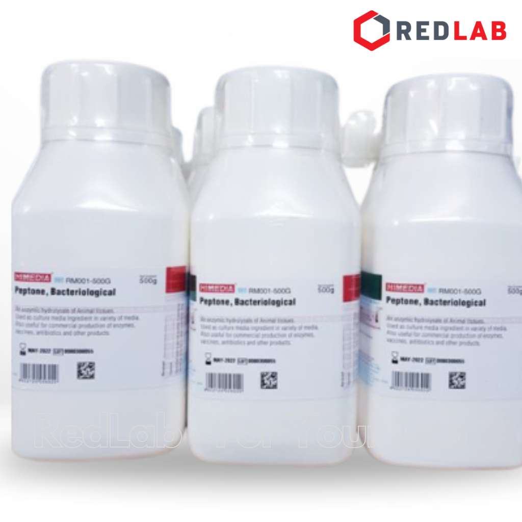 Môi trường vi sinh Peptone, Bacteriological HIMEDIA Ấn Độ RM001-500G, chai 500g, có VAT