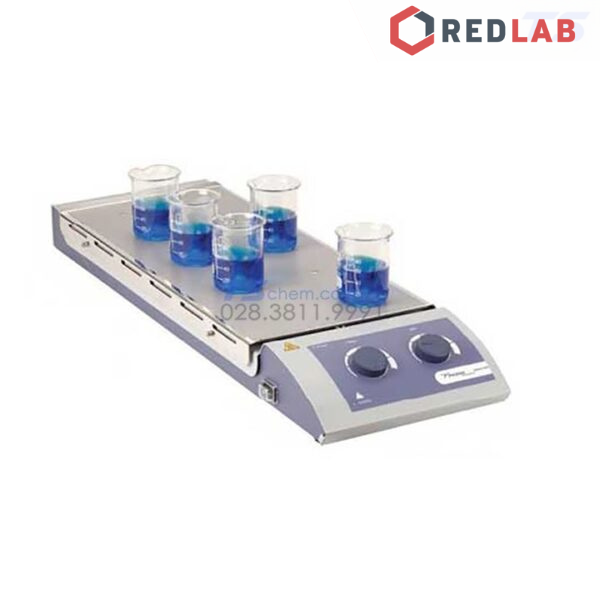 Máy khuấy từ gia nhiệt 10 vị trí Phoenix Instrument RSM-03-10KH, 10 x 0.4 lít, 1000rpm, BH 12T, có VAT
