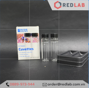 Cuvets Thủy Tinh Có Nắp Dùng Cho Máy đo HI93703 và Checker HI7XX Hanna HI731315 - redlab