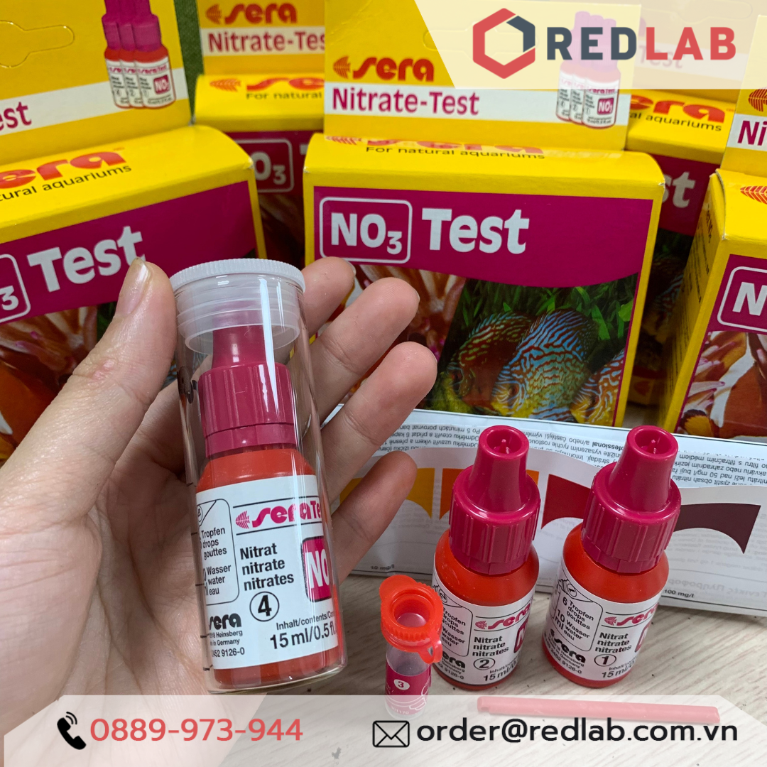 Test NO3 Sera – Xác định hàm lượng Nitrate nuôi tôm, cá thủy sản