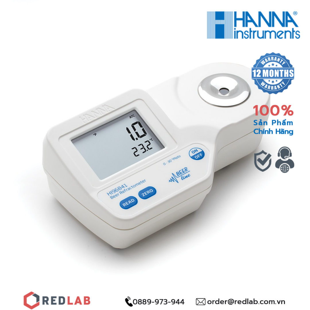 Thiết bị đo độ ngọt trong sản xuất bia Hanna HI96841, giá tốt, có VAT