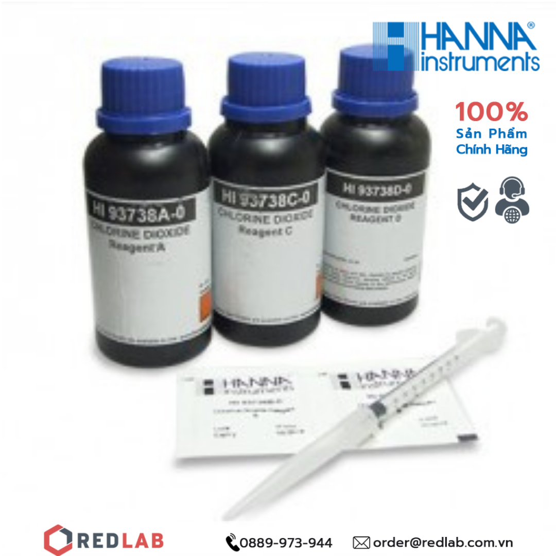 Dung dịch thử Clo Dioxit dùng cho máy đo Hanna HI93738-01, giá tốt, có VAT