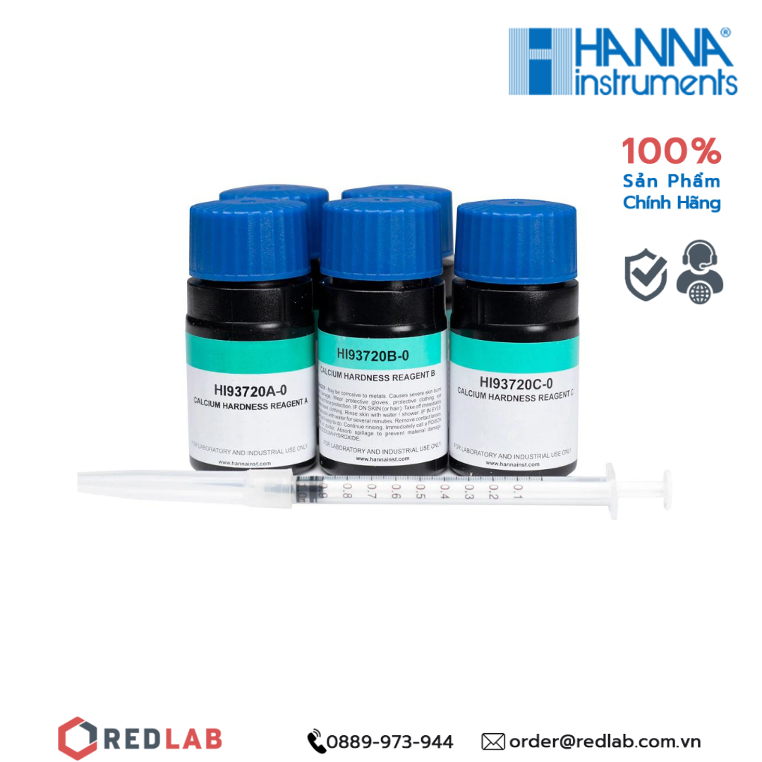 Dung dịch thử độ cứng Canxi dùng với máy đo Hanna HI93720-01, giá tốt, có VAT