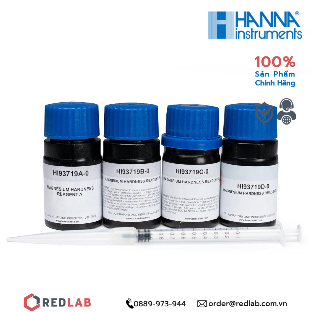 Dung dịch thử độ cứng Magie dùng với máy đo Hanna HI93719-01, giá tốt, có VAT