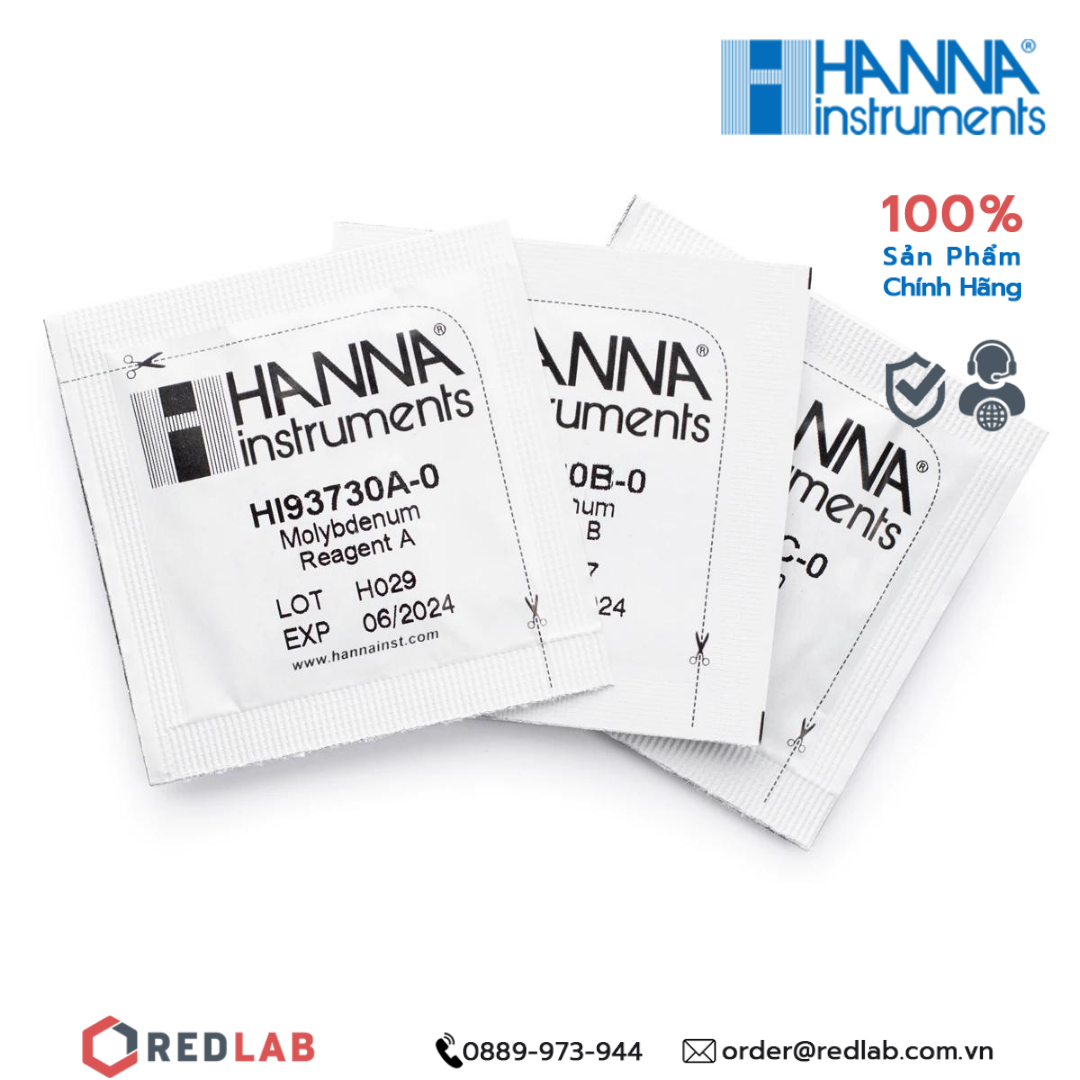 Gói thử đo Molybdenum dùng cho máy đo Hanna HI93730-01, giá tốt, có VAT