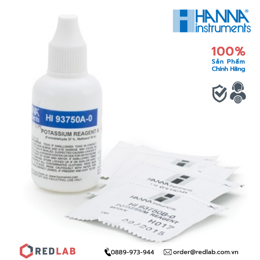 Dung dịch thử Kali dùng cho máy đo Hanna HI93750-01, giá tốt, có VAT