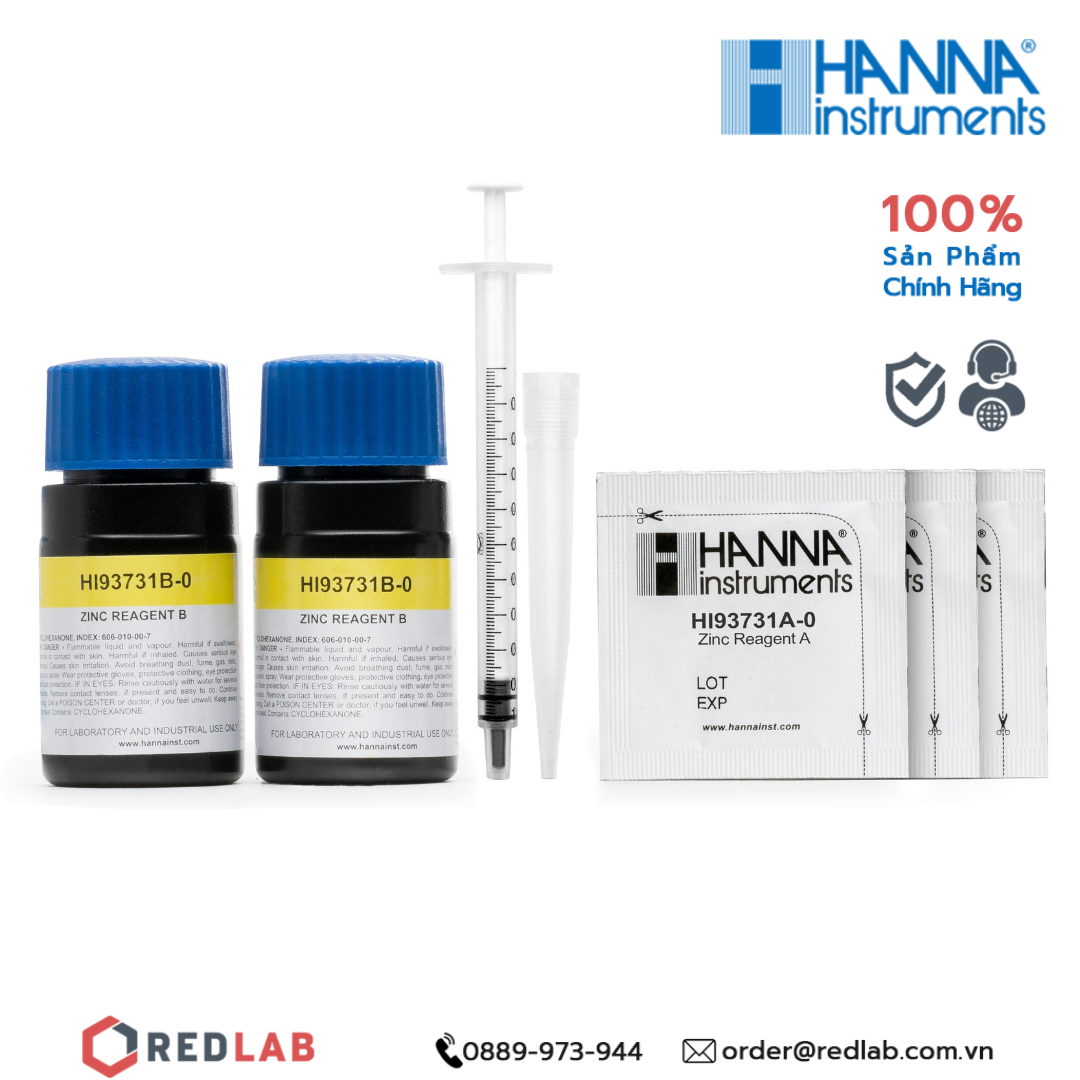 Thuốc thử Kẽm dùng với máy đo Hanna HI93731-01