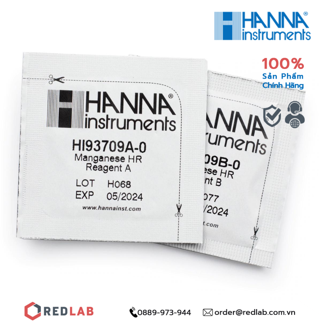 Gói thử Mangan Thang Cao dùng cho máy đo Hanna HI93709-01, giá tốt, có VAT