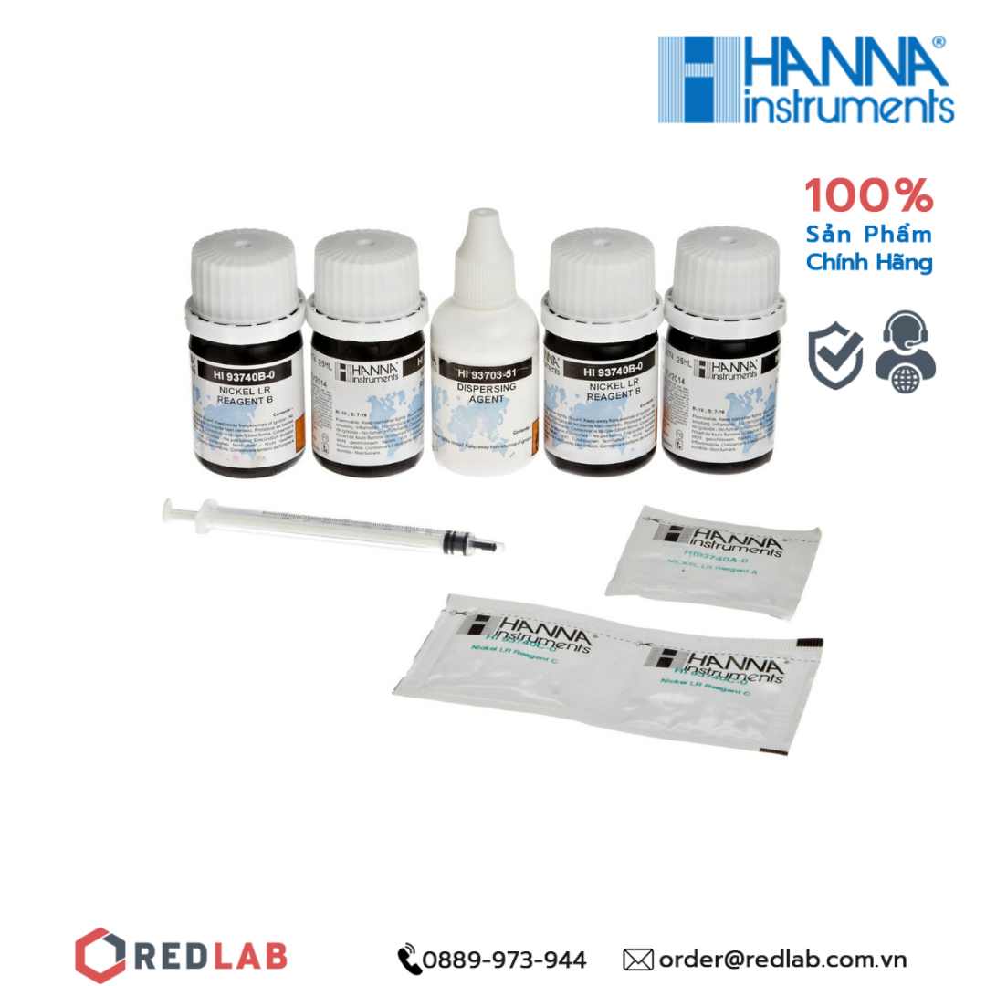 Dung dịch thử Niken thang thấp dùng cho máy đo Hanna HI93740-01, giá tốt, có VAT