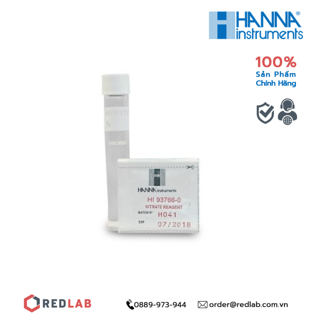  Thuốc thử Nitrat dạng ống dùng cho máy đo Hanna 16mm, 50 Lần Đo HI93766-50 
