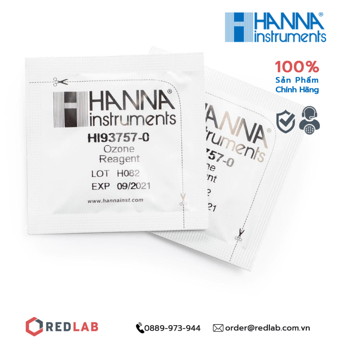 Gói thử Ozone dùng cho máy đo Hanna, 100 gói HI93757-01, giá tốt, có VAT