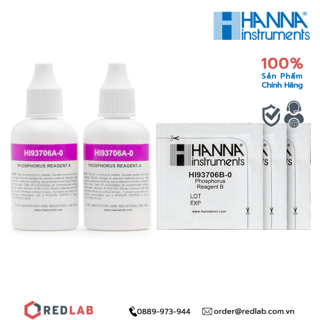 Gói thử Photpho dùng cho máy đo Hanna HI93706-01, giá tốt, có VAT