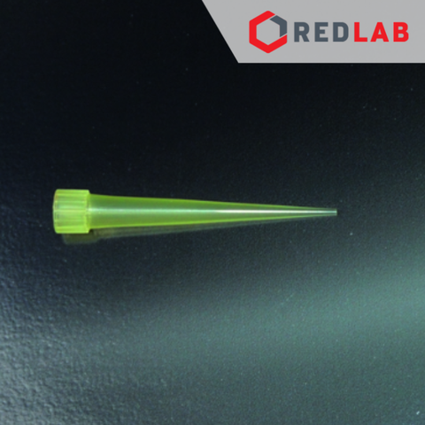 [Hộp 96 cái] Microtips (đầu típ - côn) vàng 200ul Aptaca - Ý 4202/E, nhựa PP, có VAT - REDLAB