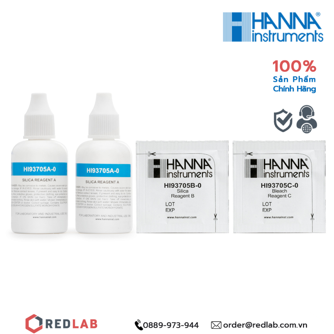 Gói thử Silica Thang Thấp dùng cho máy đo Hanna HI93705-01, giá tốt, có VAT