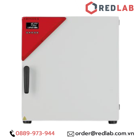 Tủ sấy đối lưu cưỡng bức 60 lít FD 56 (9010-0303) hãng BINDER, nhiệt độ môi trường +10°C đến 300°C, có VAT