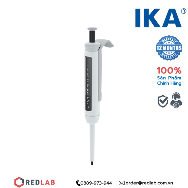 Pipet đơn kênh - Hút mẫu chất lỏng Micropipe thay đổi thể tích 0.5 - 10 µl, giá tốt, có VAT