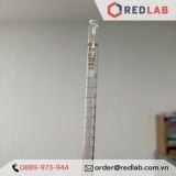  Buret thủy tinh trắng khoá nhựa PTFE 10ml 25ml 50ml ONELAB, burette chia vạch nâu chuẩn độ hoá chất, có VAT 