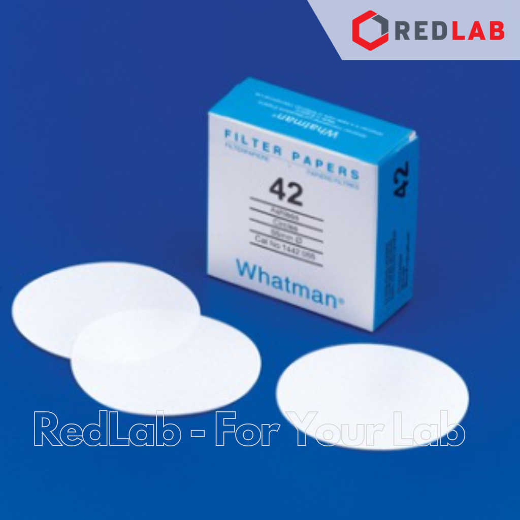 Giấy lọc định lượng số 42 WHATMAN chậm 2.5um, ĐK 47 55 70 90 110 125 150 185 mm (hộp 100 tờ) có VAT