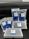Lọ đựng mẫu sắc ký vial 2ml 9-425 MEMBRANE SOLUTIONS trắng / nâu, Nắp vặn xanh có lỗ / septa xẻ rãnh / nắp kín, có VAT