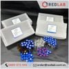 Lọ đựng mẫu sắc ký vial 2ml 9-425 MEMBRANE SOLUTIONS trắng / nâu, Nắp vặn xanh có lỗ / septa xẻ rãnh / nắp kín, có VAT