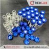 Lọ đựng mẫu sắc ký vial 2ml 9-425 MEMBRANE SOLUTIONS trắng / nâu, Nắp vặn xanh có lỗ / septa xẻ rãnh / nắp kín, có VAT
