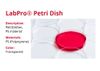 [Gói 10 cái Tiệt trùng] Đĩa Petri nhựa 90x15mm LPR90158 hãng LabPRO Thụy Sỹ, nặng 16g, chiếu xạ chuẩn ISO 11137, có VAT