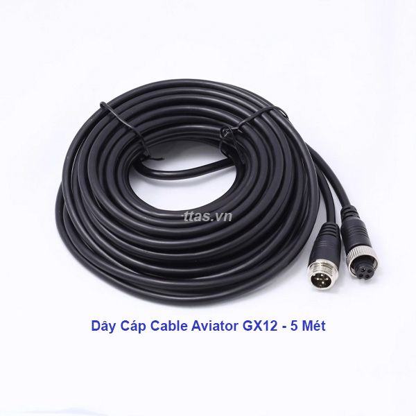  5 Mét - Dây Cáp Cable Aviator GX12 Cho Camera Hành Trình 