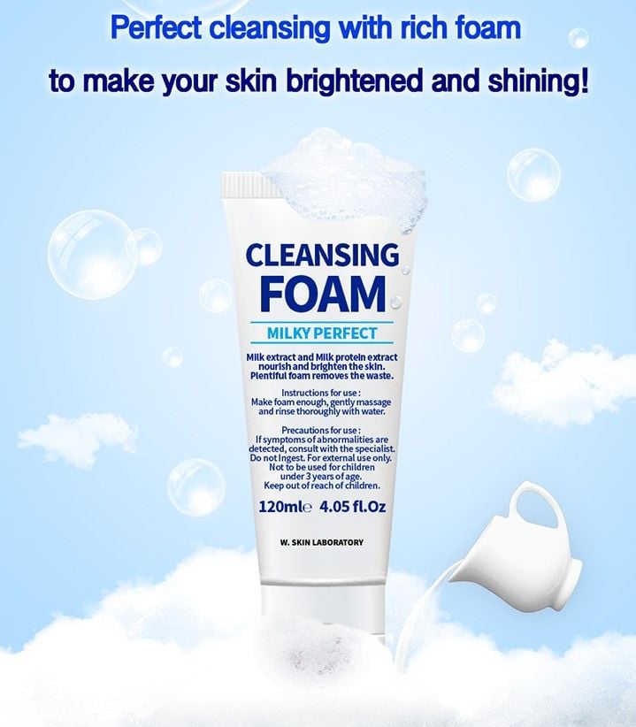 MILKY PERFECT CLEANSING FOAM (120ml) WSkin Laboratory