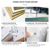  Tủ Quần Áo Gỗ Nhiều Ngăn Đa Năng Màu Trắng Phối Vân Gỗ Nâu 