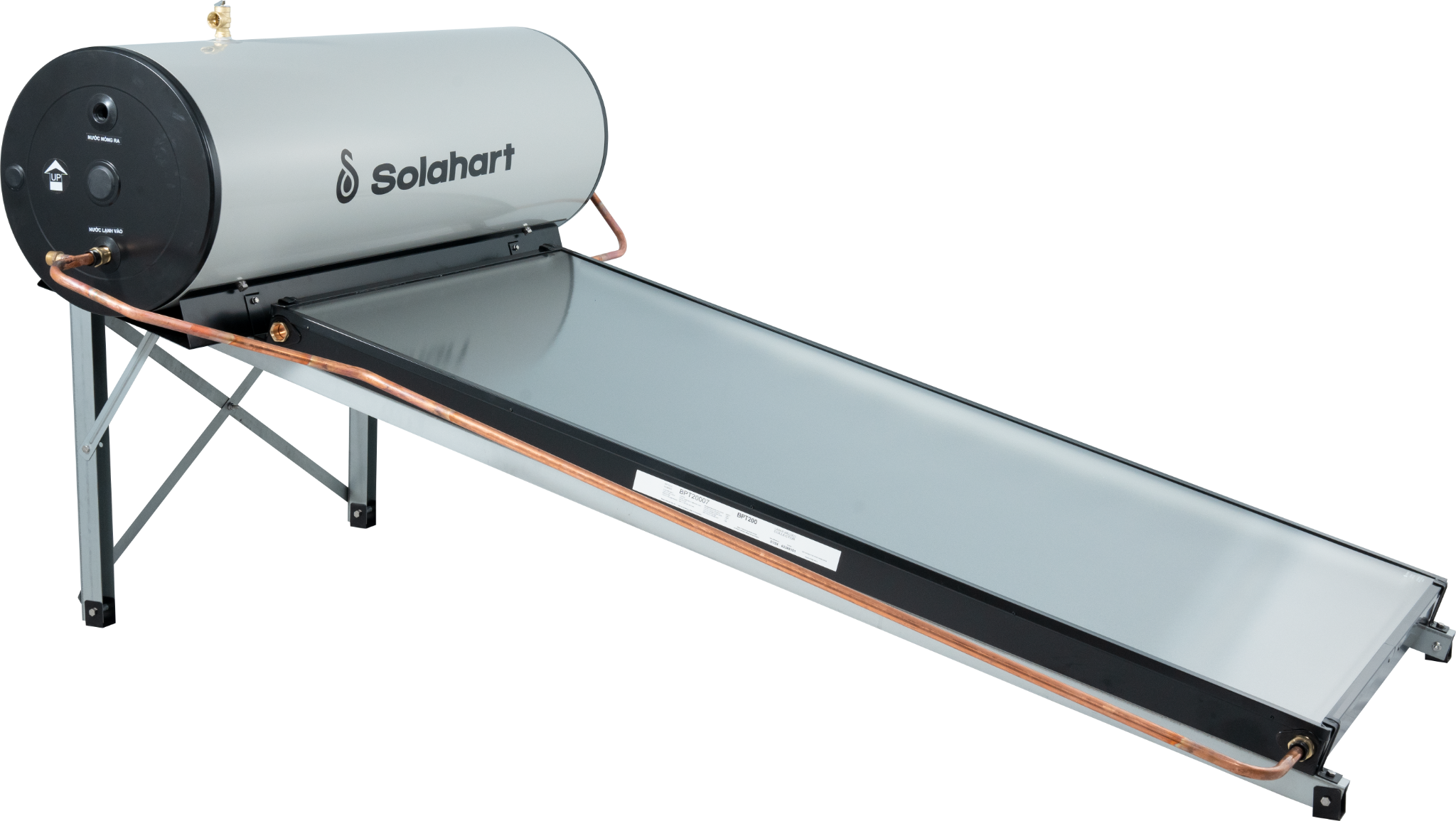  Sunheat 150L Chịu Áp Lắp Mái Bằng - Có van an toàn + Chân khung 