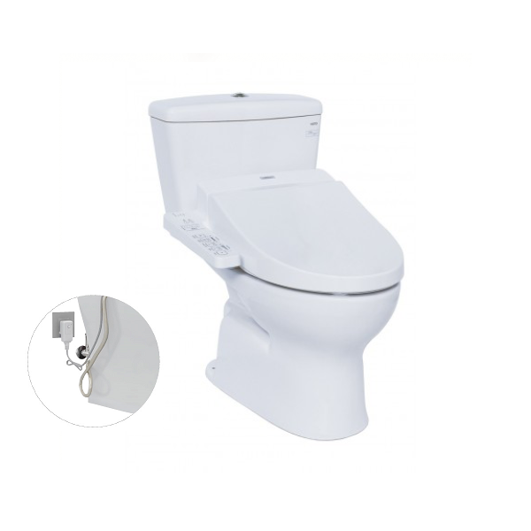  Bàn cầu hai khối nắp rửa WASHLET C2 CS300DRW7 