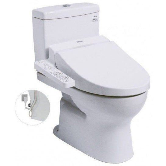  Bàn cầu hai khối nắp rửa WASHLET C2 CS320PDRW16 