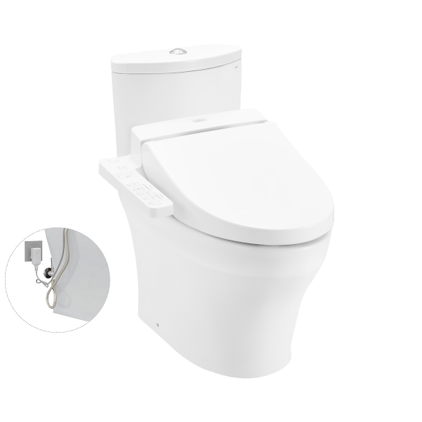  Bàn cầu hai khối nắp rửa WASHLET C2 CS838DW7 