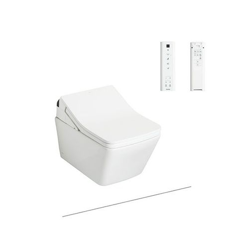  Bàn cầu treo tường dáng vuông, loại giấu dây - đi kèm nắp rửa điện tử WASHLET dòng SX - CW522EA/TCF797C2Z/WH172AAT/MB171M#SS 