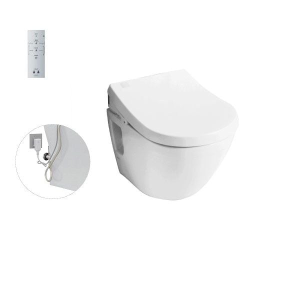  Bàn cầu treo tường BASIC+, kèm nắp rửa điện tử WASHLET dòng S7 - TCF4732A CW762#XW
TCF4732A#NW1 